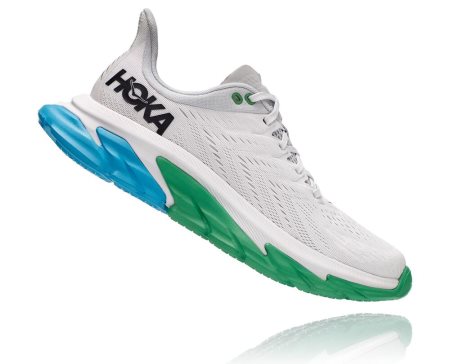 Hoka One One Clifton Edge Moški Road Tekaški Čevlji Siva / Zelena SI-602591P